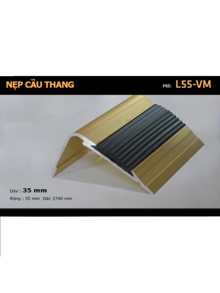 Nẹp nhôm cầu thang L55-VM Nẹp nhôm cầu thang L55-VM