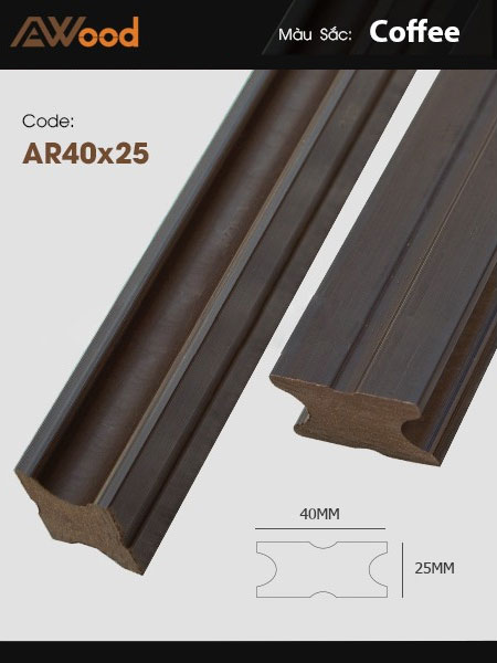 Thanh đà AR40x25 Coffee Thanh đà AR40x25 Coffee
