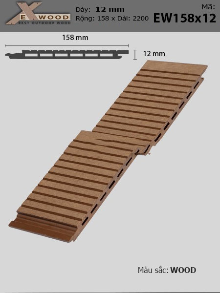 Ốp Tường Exwood EW158x12 Wood Ốp Tường Exwood EW158x12 Wood