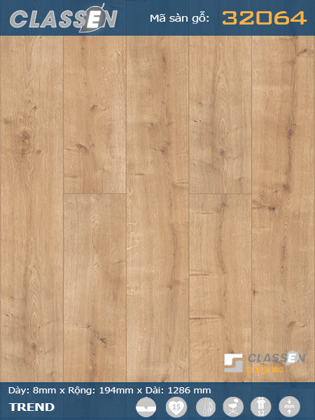 Sàn gỗ Classen 32064 Sàn gỗ Classen 32064
