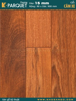 Sàn gỗ căm xe Engineered 15x90x900