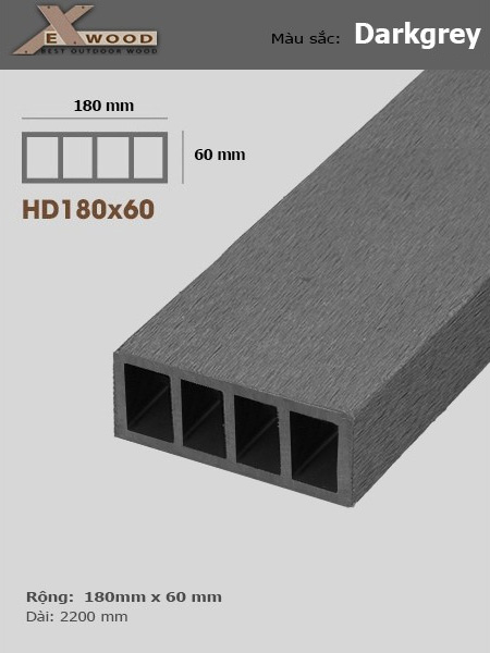EXwood HD180x60 Darkgrey EXwood HD180x60 Darkgrey
