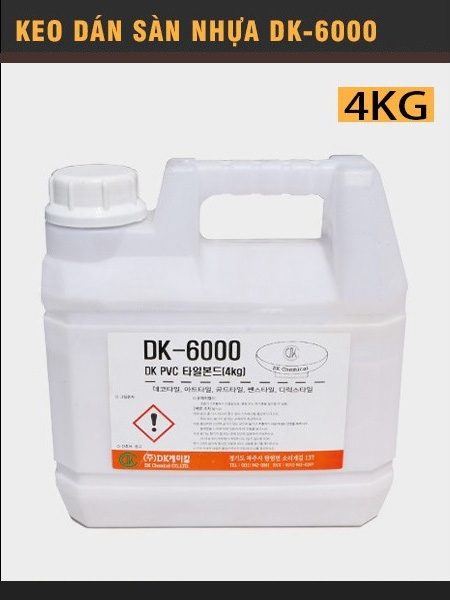 Keo dán sàn nhựa DK6000 4kg Keo dán sàn nhựa DK6000 4kg