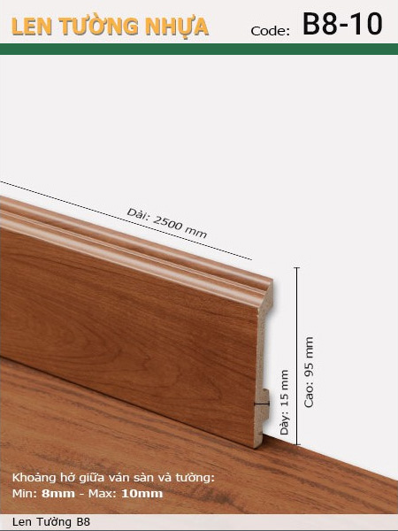 Len Tường nhựa B8-10 Len Tường nhựa B8-10