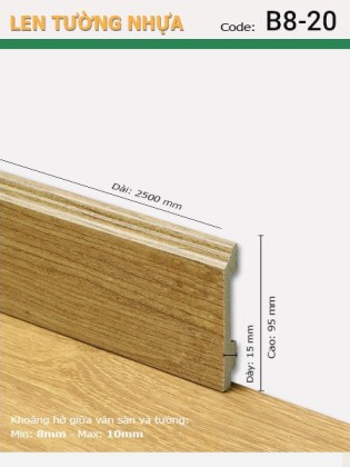 Len Tường nhựa B8-20 Len Tường nhựa B8-20