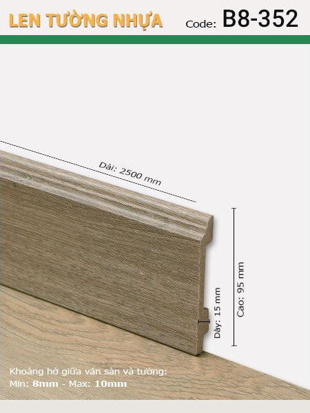 Len Tường nhựa B8-352 Len Tường nhựa B8-352