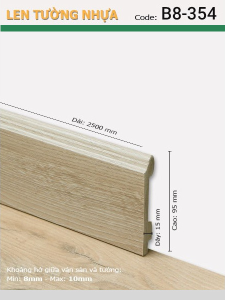 Len Tường nhựa B8-354 Len Tường nhựa B8-354