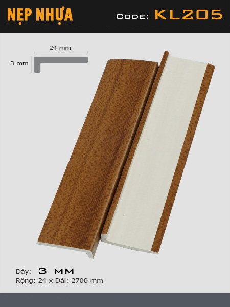 Nẹp nhựa KL205 Nẹp nhựa KL205