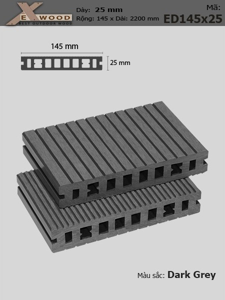 Sàn gỗ Exwood ED145x25-darkgrey Sàn gỗ Exwood ED145x25-darkgrey