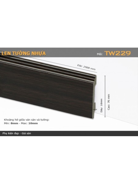 Len Tường nhựa TW229 Len Tường nhựa TW229