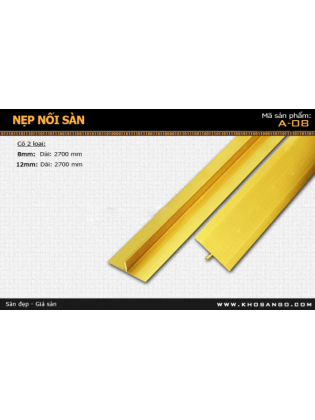 Nẹp nhôm nối sàn A-08-27 Nẹp nhôm nối sàn A-08-27