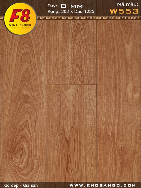 Sàn gỗ F8-W553 Sàn gỗ F8-W553