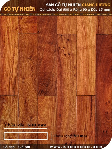 Sàn gỗ Hương 600mm Sàn gỗ Hương 600mm