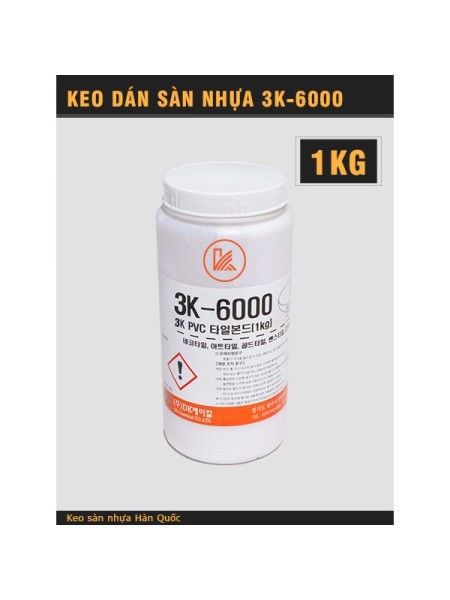Keo dán sàn nhựa 3K 6000 1Kg Keo dán sàn nhựa 3K 6000 1Kg