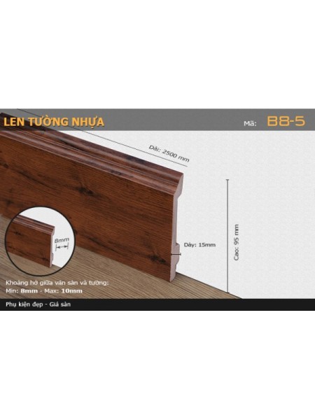 Len Tường nhựa B8-5 Len Tường nhựa B8-5