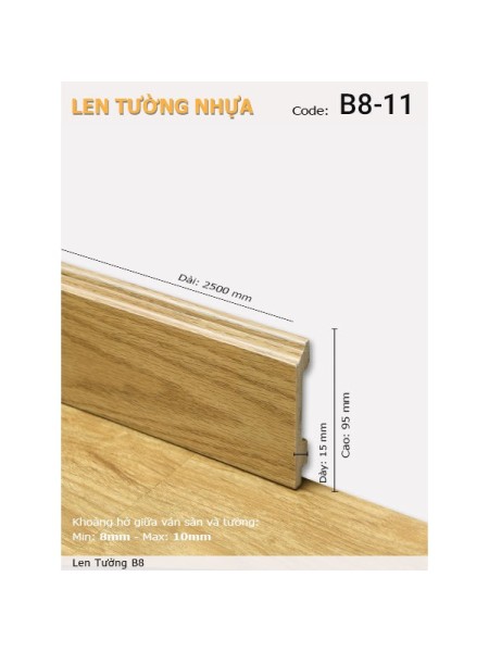 Len Tường nhựa B8-11 Len Tường nhựa B8-11