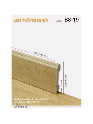 Len Tường nhựa B8-19 Len Tường nhựa B8-19