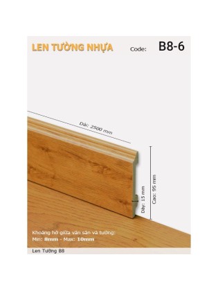 Len Tường nhựa B8-6 Len Tường nhựa B8-6