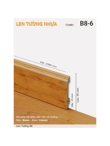 Len Tường nhựa B8-6 Len Tường nhựa B8-6