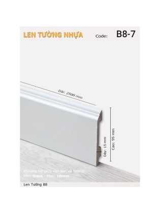 Len Tường nhựa B8-7 Len Tường nhựa B8-7