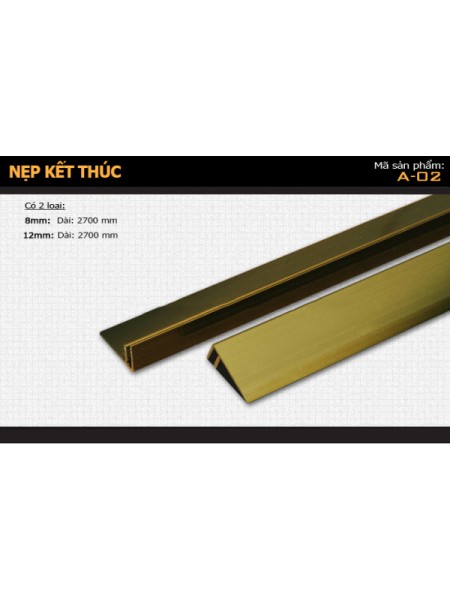 Nẹp kết thúc nhôm A-02-27 Nẹp kết thúc nhôm A-02-27