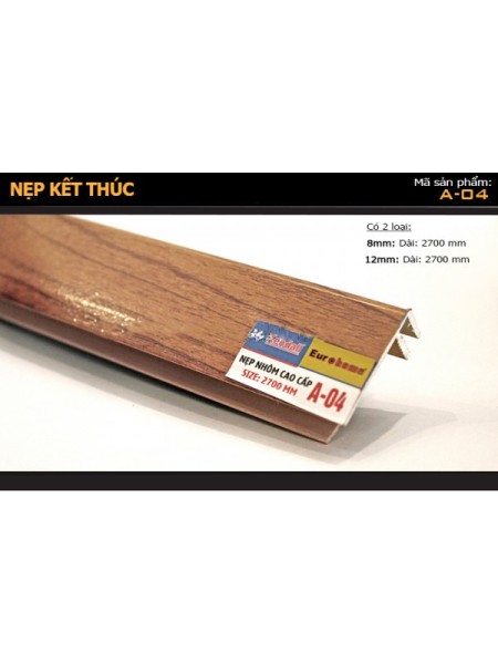 Nẹp kết thúc nhôm A-04-27 Nẹp kết thúc nhôm A-04-27