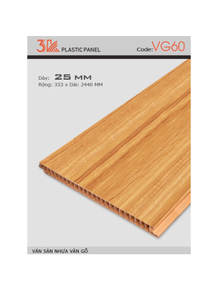Ván sàn nhựa vân gỗ 3K VG60 Ván sàn nhựa vân gỗ 3K VG60
