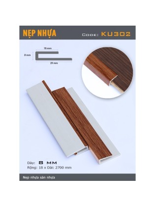 Nẹp nhựa KU302 Nẹp nhựa KU302