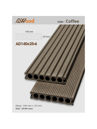 Sàn gỗ AWood AD140x25-6 Coffee Sàn gỗ AWood AD140x25-6 Coffee