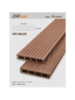 Sàn gỗ AWood HD140x25-4 Brown Sàn gỗ AWood HD140x25-4 Brown