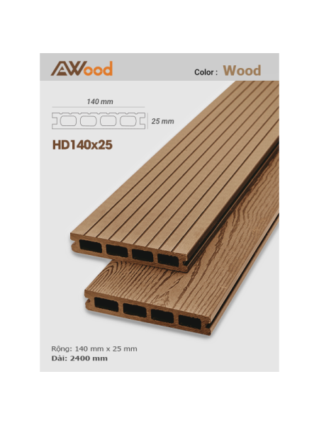 Sàn gỗ AWood HD140x25-4 Wood Sàn gỗ AWood HD140x25-4 Wood