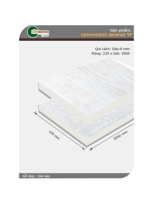 Ốp tường CONWOOD siding 9 Ốp tường CONWOOD siding 9