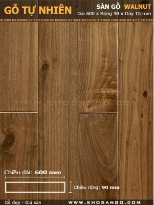 Sàn gỗ Walnut 600mm Sàn gỗ Walnut 600mm