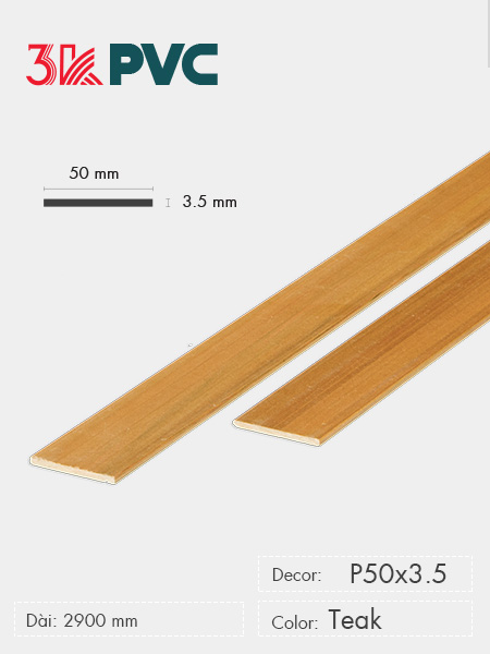 3K WPC Decor P50x3.5 Teak 3K WPC Decor P50x3.5 Teak