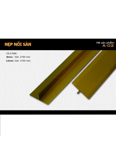 Nẹp nhôm nối sàn A-02-27 Nẹp nhôm nối sàn A-02-27