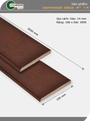 Sàn gỗ CONWOOD DECK 4-14 Sàn gỗ CONWOOD DECK 4-14