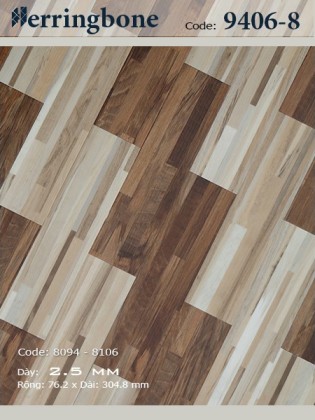 Sàn nhựa xương cá 9406-8 Sàn nhựa xương cá 9406-8