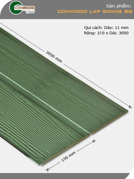 Ốp tường CONWOOD Lapsiding BG Ốp tường CONWOOD Lapsiding BG
