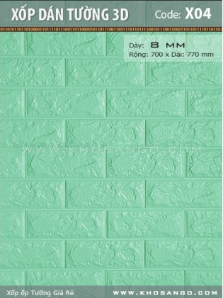 Xốp dán tường 3D X04 Xốp dán tường 3D X04