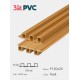 Tấm ốp trần và ốp tường 3K WPC Decor P120x25 Teak