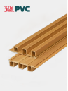 Tấm ốp trần và ốp tường 3K WPC Decor P120x25 Teak