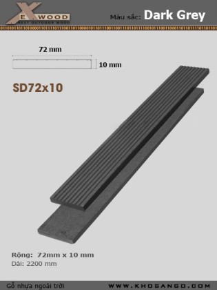EXwood SD72x10 Darkgrey