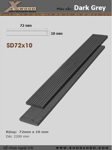 EXwood SD72x10 Darkgrey EXwood SD72x10 Darkgrey