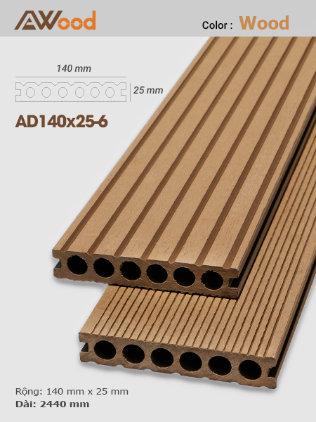 Sàn gỗ Awood AD140x25-6 Wood Sàn gỗ Awood AD140x25-6 Wood
