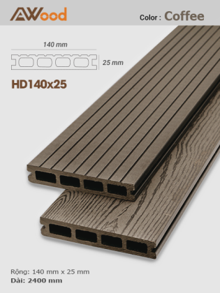 Sàn gỗ AWood HD140x25-4 Coffee Sàn gỗ AWood HD140x25-4 Coffee