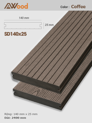 Sàn gỗ AWood SD140x25 Coffee Sàn gỗ AWood SD140x25 Coffee