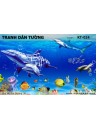 Tranh dán tường Đại Dương 3D KT-024