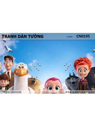 Tranh dán tường CARTOON CN0195 Tranh dán tường CARTOON CN0195