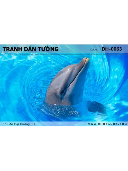 Tranh dán tường Đại Dương 3D DH-0063 Tranh dán tường Đại Dương 3D DH-0063