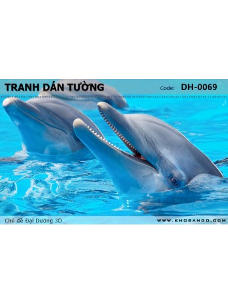 Tranh dán tường Đại Dương 3D DH-0069 Tranh dán tường Đại Dương 3D DH-0069